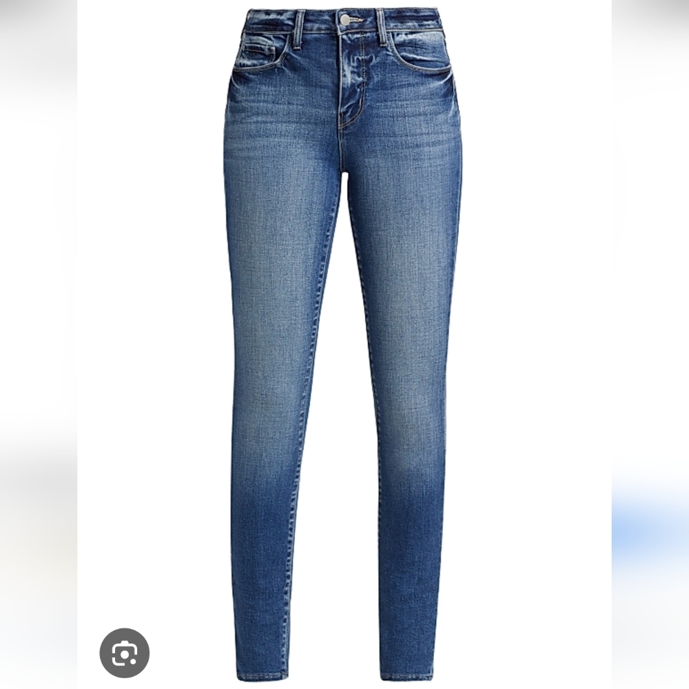 FRAME Nwot L'Agence High Rise Slim Stretch Jeans Denim 25 Medium Wash Revolve